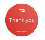 Doordash Customizable "Thank You" Stickers - Image 2