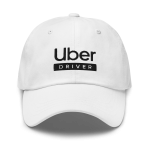 Uber Driver Dad Hat (White)