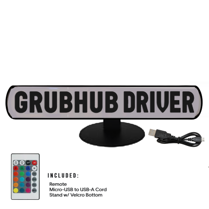 Grubhub Driver Dash Light