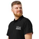 Uber Driver Premium Polo Shirt - Image 6
